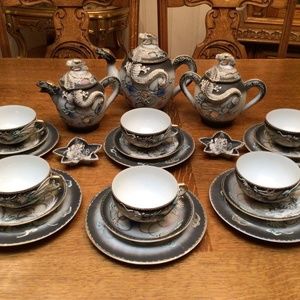 Moriage Dragon Ware Tea Service
